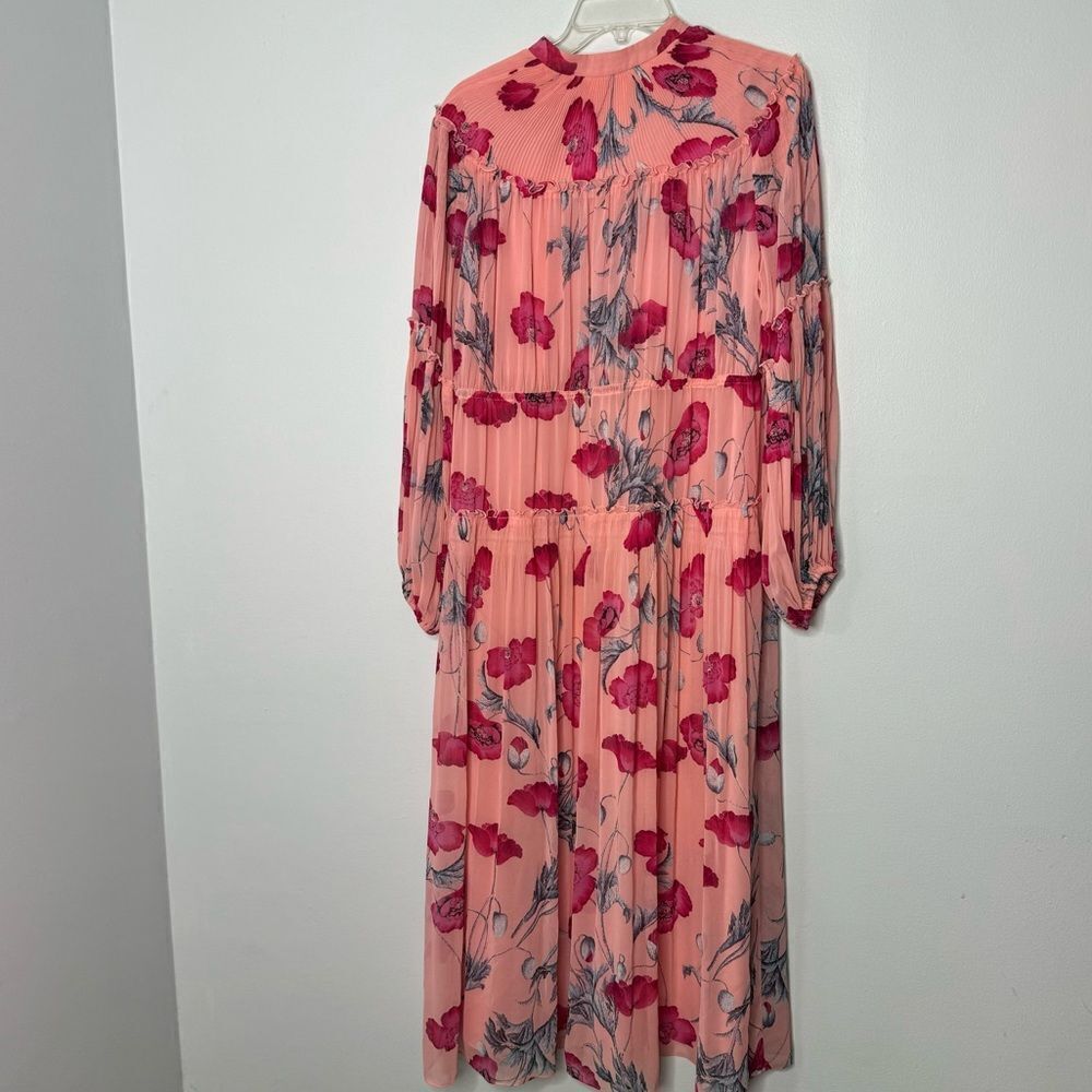 Diane Von Furstenberg Link Pleated Ruffle Floral-Print Maxi Dress - Picture 9 of 9